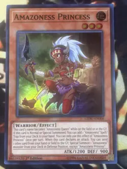 Yugioh: Amazoness Princess - LEDU-EN008 - Super Rare - 1st Edition - NM - Image 1