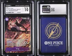 One Piece English King The Azure Sea's Seven (OP14-EB04) R Alt Art GEM MINT 10 - Image 2