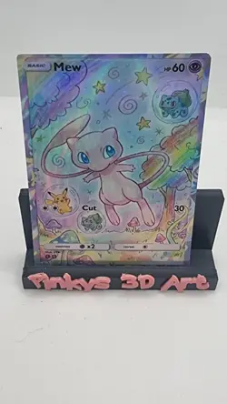 mew pokemon card - ( Fan Art) Crd1842 - Image 1