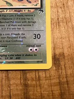 Pokemon Vileplume Holo Card 17/18 Vintage Stage 2 English Jungle Set 2001 - Image 3