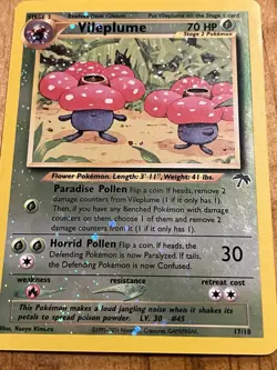 Pokemon Vileplume Holo Card 17/18 Vintage Stage 2 English Jungle Set 2001 - Image 4