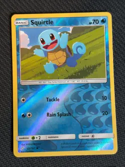 Squirtle ~ Reverse Holo ~ Cute Pokemon Cards -Gallery - Image 1
