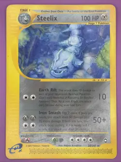 Steelix 035/147 Aquapolis Regular Finish Vintage E-Reader Pokemon Card - Image 1