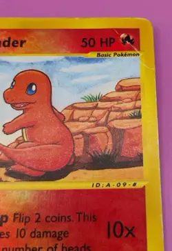 Charmander 097/165 Expedition Reverse Holo Ereader Pokemon Card (Damaged) - Image 4