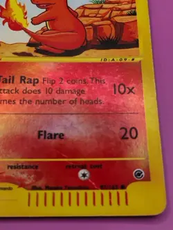 Charmander 097/165 Expedition Reverse Holo Ereader Pokemon Card (Damaged) - Image 5