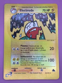 Electrode 36/144 Skyridge Reverse Holo Vintage e-Reader Pokemon Card - Image 1