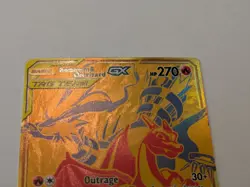 Pokemon Card Reshiram & Charizard GX Sun & Moon Sm247 Holo Promo - Image 3