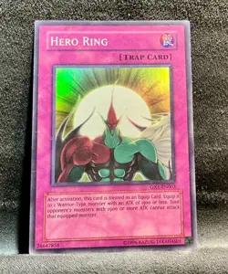 Hero Ring GX1-EN003 Yu-Gi-Oh! GX Duel Academy Promo Cards Limited Ed Super Rare - Image 1