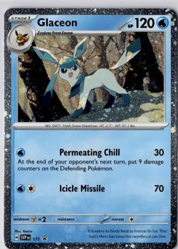 MINT Glaceon SVP 171 Cosmos Holo Scarlet Violet Black Star Promo Pokemon Card - Image 1