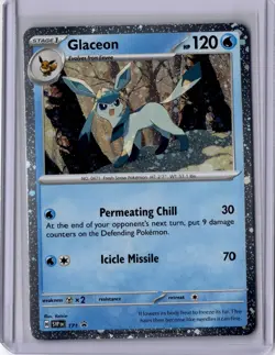 MINT Glaceon SVP 171 Cosmos Holo Scarlet Violet Black Star Promo Pokemon Card - Image 2