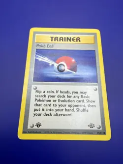 Pokemon Card 1st Edition Jungle Poke Ball 64/64 WoTC Vintage [MP/HP] - Image 2