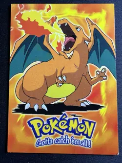 Pokemon Card Blue Topps Label TV Animation #6 Charizard E6 of 12 Light Played/NM - Image 1