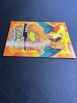 Pokemon Card Blue Topps Label TV Animation #6 Charizard E6 of 12 Light Played/NM - Image 4