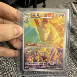 Pokemon TCG Destined Rivals Rapidash Card 189/182 IR | NM - Image 1