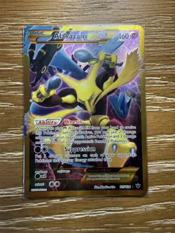 Pokemon TCG Alakazam EX Holo Full Art Ultra Rare 2016, 125/124 Card - Image 1