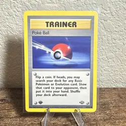 POKE BALL - 64/64 - 1st Edition Jungle - Pokemon Card - LP - Image 1