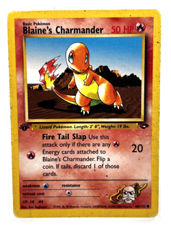 1st Edition Blaine's Charmander Gym Challenge 60/132 Pokemon Card HP - Image 1