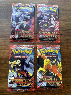 Pokemon Destined Rivals Booster Packs (x4) - All Arts - New & Sealed - Image 1