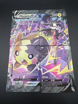 Pokemon TCG Morpeko V-Union SWSH287 / 288 / 289 / 290 Black Star Promo SET NM/M - Image 1