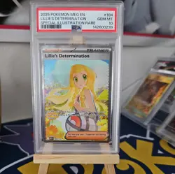 POKEMON 2025 LILLIE’S DETERMINATION SPECIAL ILLUSTRATION RARE 184/132 PSA 10 - Image 1