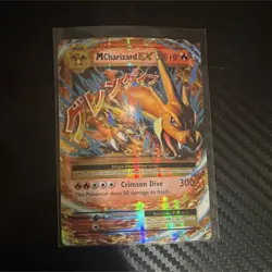 Pokemon TCG M Charizard EX Evolutions Ultra Rare Full Art Holo 220 HP 13/108 - Image 1