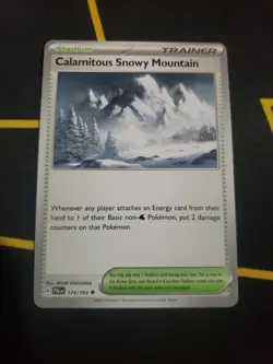 Pokemon TCG - Calamitous Snowy Mountain 174/193 - Paldea Evolved - NM - Image 1