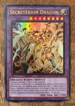 YuGiOh Secreterion Dragon DUAD-EN037 Duelist's Advance 1st Edition Ultra Rare - Image 1
