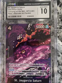 St. Jaygarcia Saturn (Alternate Art) OP13-083 Carrying On His Will Gem Mint - Image 1