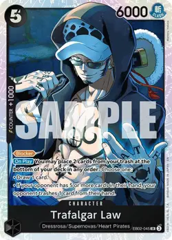 One Piece TCG Foil - Trafalgar Law - 02 / NM / English - Image 1