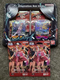 BANDAI One Piece Illustration Box Vol. 6 & 2 Packs Heroines EB-03 New Sealed - Image 1
