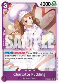 One Piece TCG Foil - Charlotte Pudding (067) - 067 / NM / English - Image 1