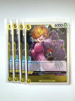 Lilith EB03-058 x4 PLAYSET Extra Booster: One Piece Heroines Edition Foil - Image 1