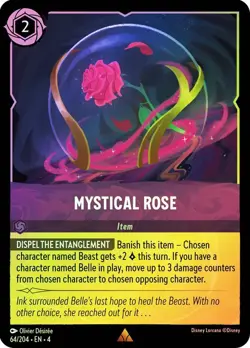 Cold Foil MYSTICAL ROSE 1x Rare Disney Lorcana NM - Image 1