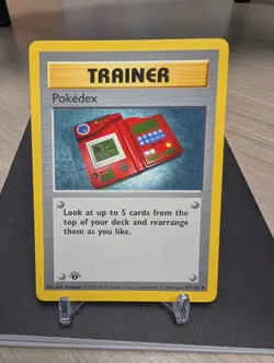 1st Edition Shadowless Pokedex - Base Set - #87/102 - Vintage Pokemon Card 1999 - Image 1