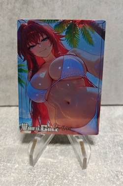Rias Gremory Trading Card Waifu Goddess Story Anime Girl holo Karte Manga Full - Image 1