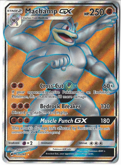 Machamp GX (Full Art) 135/147 Burning Shadows Holo Pokemon Card - Image 1