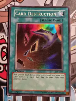 Yugioh "Card Destruction" SDY-E038 HOLO 1st Edition Excellent-NearMint - Image 1