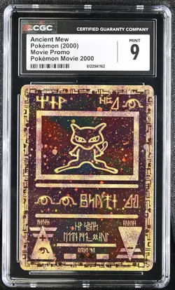 CGC 9 MINT Ancient Mew 2000 Movie Promo Reverse Holo SWIRL Pokemon Card - Image 1