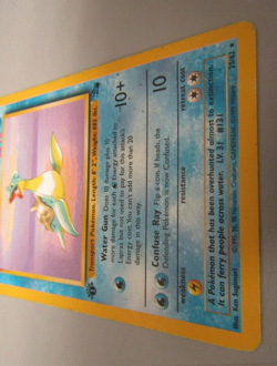 1st Edition LAPRAS First Edition 1999 Fossil Non-Holo Rare Pokemon Card 25/62 - Image 2