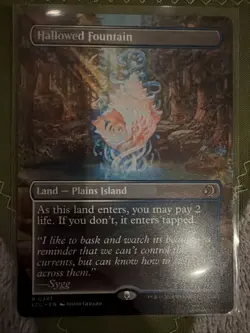 Hallowed Fountain (Borderless) Lorwyn Eclipsed Regular Magic: The Gathering MTG - Image 1
