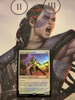 MTG Magic the Gathering FOIL Dusk Legion Duelist MOM! - Image 1