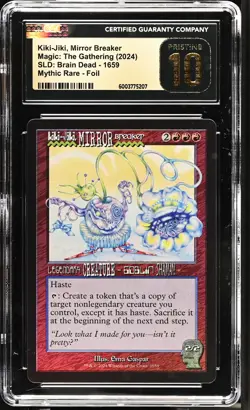 KIKI-JIKI, MIRROR BREAKER Secret Lair Foil Brain Dead CGC 10 Pristine MTG [Nos] - Image 1