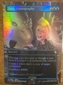 Flash Photography (Borderless) Commander: Final Fantasy Foil - Image 1