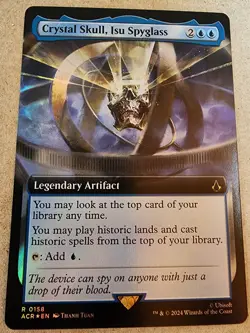 Crystal Skull, Isu Spyglass - #158 Foil (Extended Art) - Assassin's Creed - Mtg - Image 1