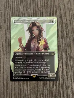 Aerith Gainsborough (Borderless) (Surge Foil) Final Fantasy Foil - Image 2