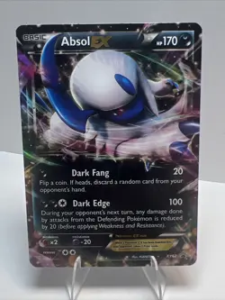 MP- Absol EX XY62 Holofoil XY Promos AUTHENTIC Pokemon Card - Image 1