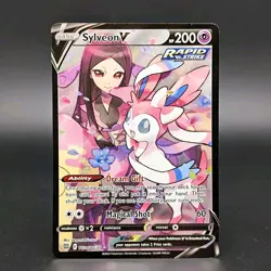 Sylveon V TG14/TG30 Brilliant Stars Trainer Gallery Holo Pokemon Card - NM - Image 1