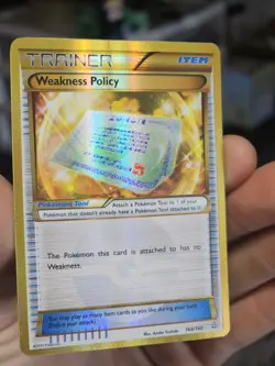 Weakness Policy - 164/160 - Pokemon Primal Clash XY Secret Rare MP - Image 1