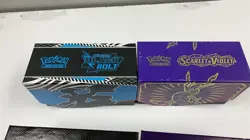Lot of 6 Empty Pokemon ETB Boxes Scarlet & Violet Paldean Fates Obsidian Flames - Image 2
