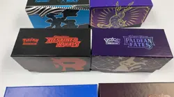 Lot of 6 Empty Pokemon ETB Boxes Scarlet & Violet Paldean Fates Obsidian Flames - Image 3